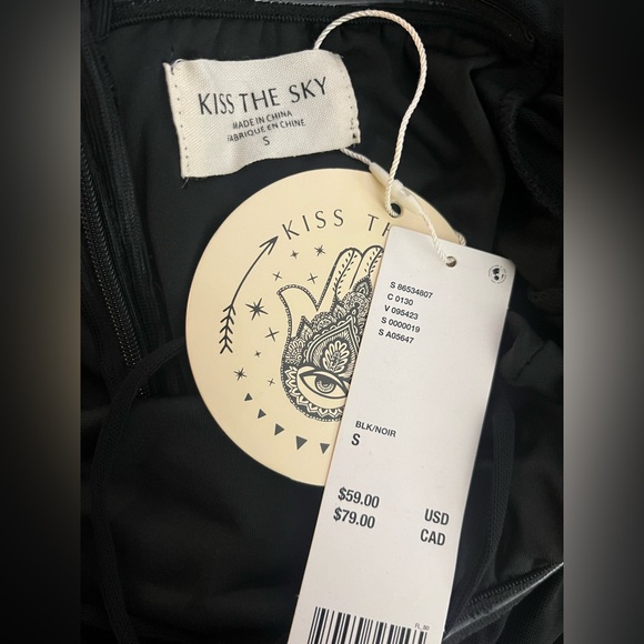 NWT Kiss The Sky Off-The-Shoulder Midi Dress - Picture 4 of 4